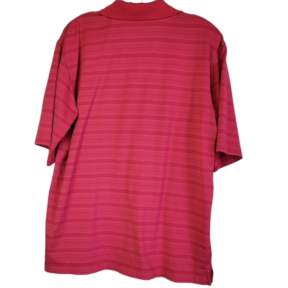 Pebble Beach Stripped Red Polo Men's Large - Picture 2 of 8